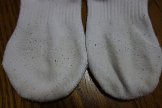 煮洗い後の靴下 2足目