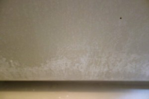 バスルーム水あか掃除前