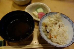 箱根小涌谷温泉水の音の夕食11