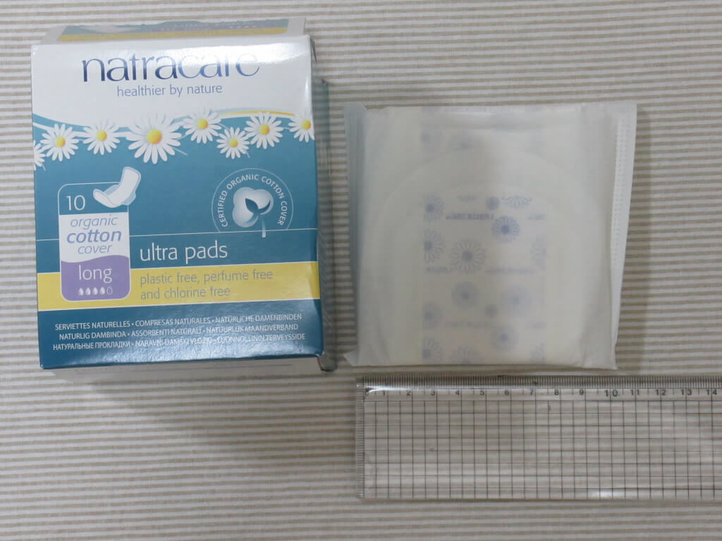 Natracare, ウルトラパッド, 有機綿カバー, ロング (2)
